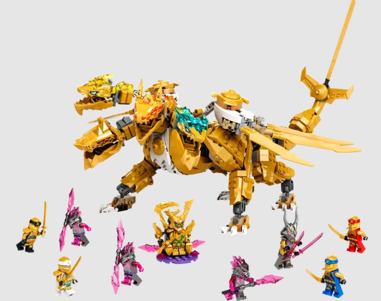 Ninjago: Lloyd's Golden Ultra Dragon. - Toy Sense