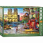 Notre Dame Sunset - Eurographics 1000 pc.  