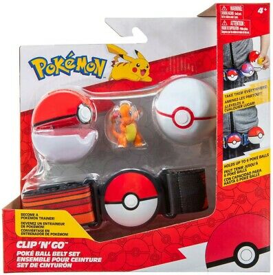 Pokemon Clip N Go Poke Ball Belt Set - Charmander. - Toy Sense