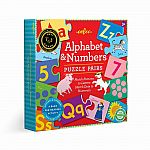 Alphabet & Numbers - Puzzle Pairs - Eeboo .