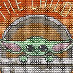 Grogu Cross Stitch Kit