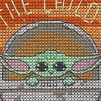 Grogu Cross Stitch Kit