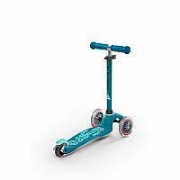 Mini Micro Deluxe LED Kickboard Scooter - Aqua