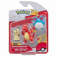 Pokemon Battle Figure 3 Pack - Marill, Mimikyu, & Charmeleon