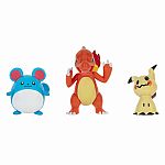 Pokemon Battle Figure 3 Pack - Marill, Mimikyu, & Charmeleon