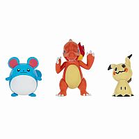 Pokemon Battle Figure 3 Pack - Marill, Mimikyu, & Charmeleon