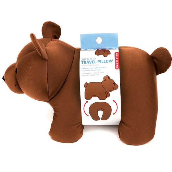 Kikkerland dog 2025 travel pillow