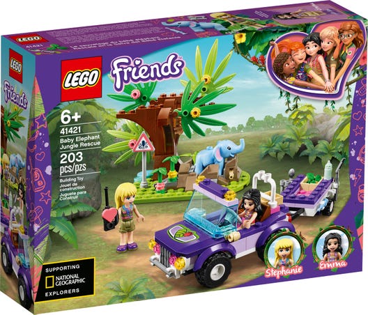 lego friends baby elephant rescue