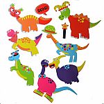 Bath Time Stickers - Weird and Wonderful Dinosaurs