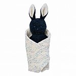 Bunny Rattle & Burp Cloth Set 