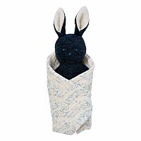 Bunny Rattle & Burp Cloth Set 