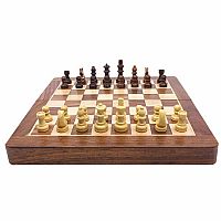 Magnetic Folding Wooden Chess Set - 25cm