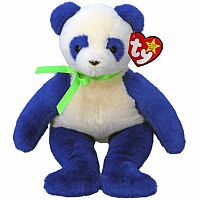 Domino Blue and Cream Panda - TY Original Beanie Baby 30th Anniversary  