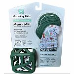 Munch Mitt and Chew Cube Holiday Gift Pack - Green