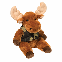 Elliott Moose With Camo Vest - Toy Sense