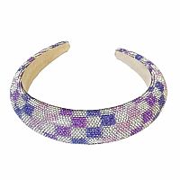 Era Crystal Check Headband 