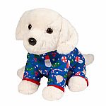 White Retriever Large PJ Pup - Holiday 2023