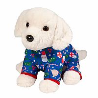 White Retriever Large PJ Pup - Holiday 2023