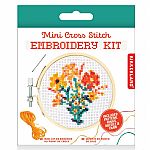 Mini Cross Stitch Embroidery Kit - Flowers