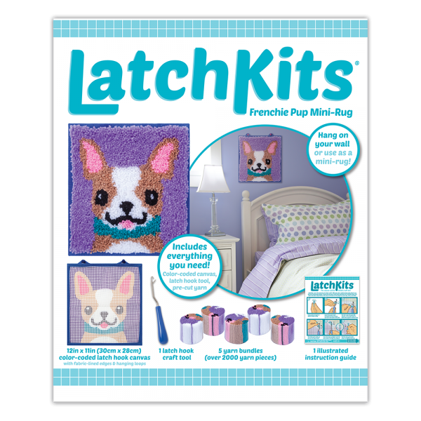 LatchKits - Frenchie Pup Mini-Rug - Toy Sense