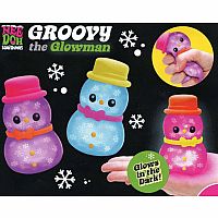 NeeDoh Squishmas - Groovy the Glowman Glowing Gelly Squeeze