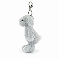 Bashful Grey Bunny Bag Charm - Jellycat 