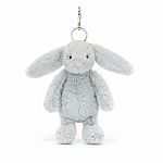 Bashful Grey Bunny Bag Charm - Jellycat