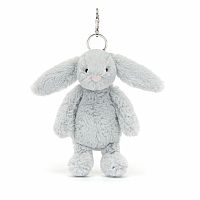 Bashful Grey Bunny Bag Charm - Jellycat 