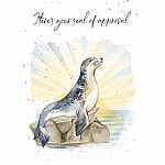 Hopper Studio Greeting Card - Seal of Approval