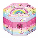 Good Vibes Rainbow Musical Jewelry Box