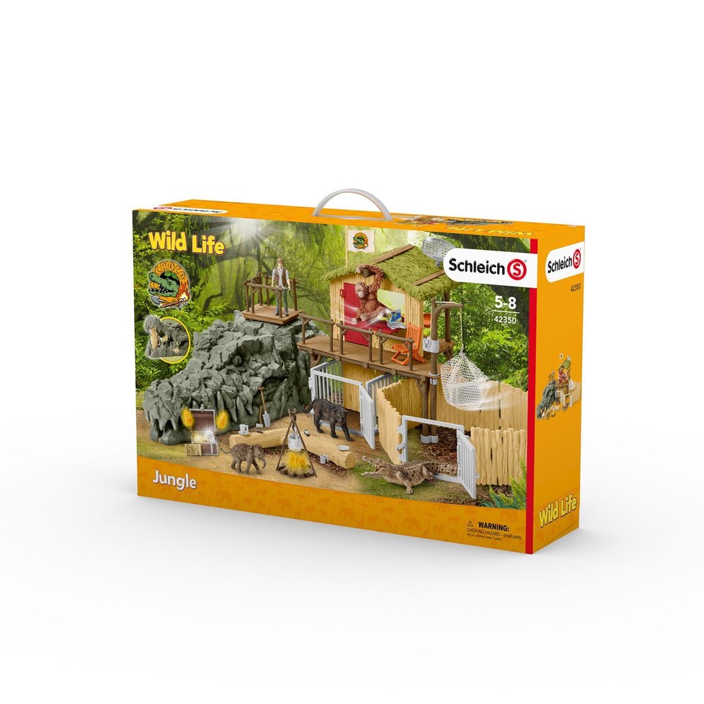 crocodile jungle research playset