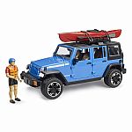 Jeep Wrangler Rubicon Unlimited with Kayak and Kayaker 