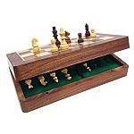 Folding Wooden Chess Set - 18cm