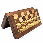 Magnetic Folding Wooden Chess Set - 30cm