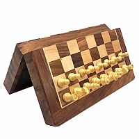 Magnetic Folding Wooden Chess Set - 30cm