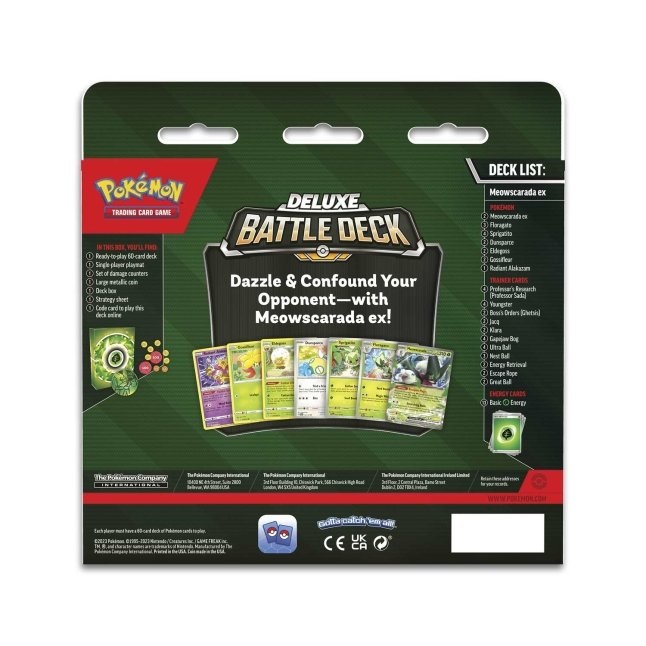 Pokemon Deluxe Battle Deck - Meowscarada ex - Toy Sense