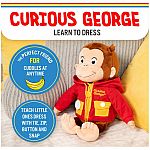 Curious George Learn to Dress Monkey Stuffed Animal