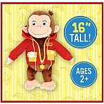 Curious George Learn to Dress Monkey Stuffed Animal