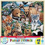 Woodland Friends Fun Facts Masterpieces Puzzles48 pc Puzzle