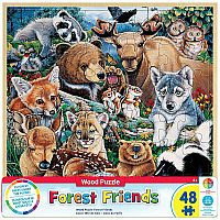 Woodland Friends Fun Facts Masterpieces Puzzles48 pc Puzzle