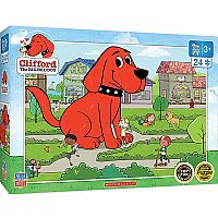 Clifford the Big Red Dog - Town Square - Masterpieces Puzzles 24 pc 