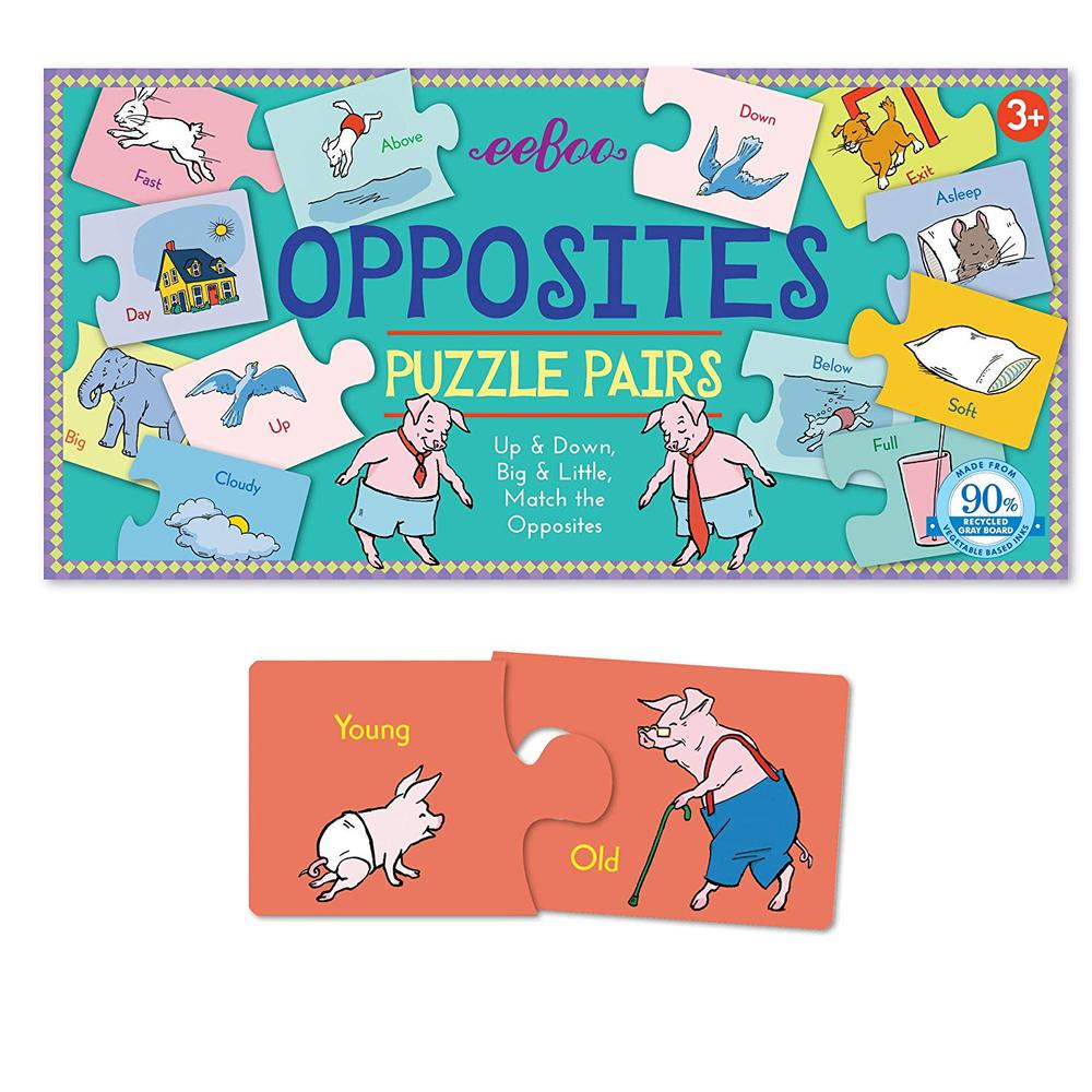 Opposites Puzzle Pairs Matching Game - Toy Sense