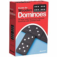 Double Six Wooden Dominoes