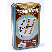 Double Six Dominoes Tin 