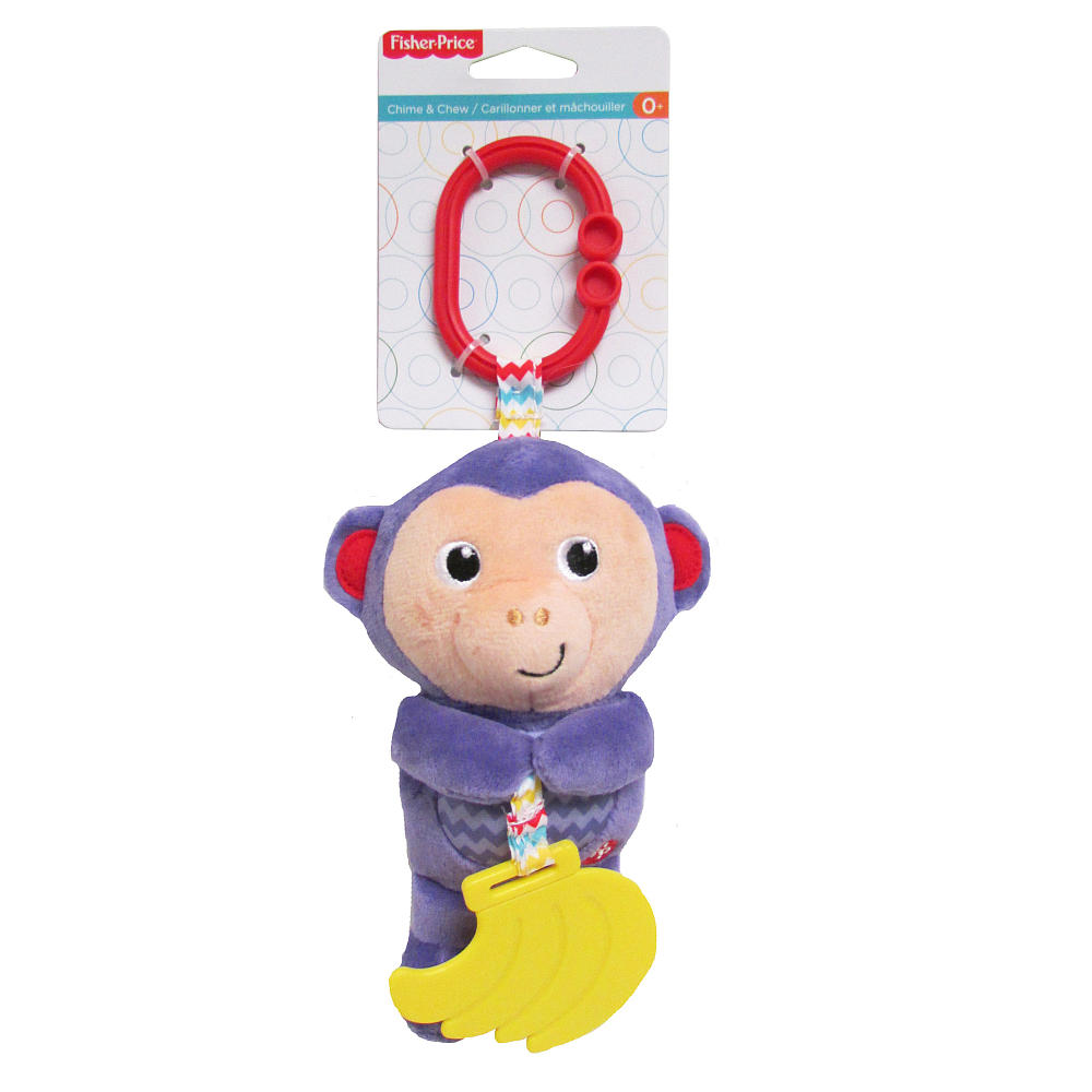 Fisher Price Chime and Chew Teether - Monkey - Toy Sense