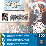 Santa Paws - Masterpieces Puzzles Holiday Glitter, 500 pieces  