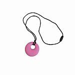 Chewy Pendant - Pink Circle