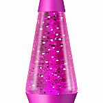 Pink Sparkles Lava Lamp, Pink Base - 14.5 inch