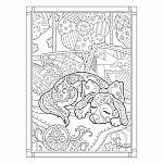 Creative Haven - Playful Puppies Colouring Book 