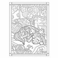 Creative Haven - Playful Puppies Colouring Book 